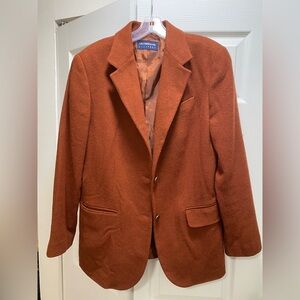Liz Claiborne Sport Burt Orange Wool Blazer